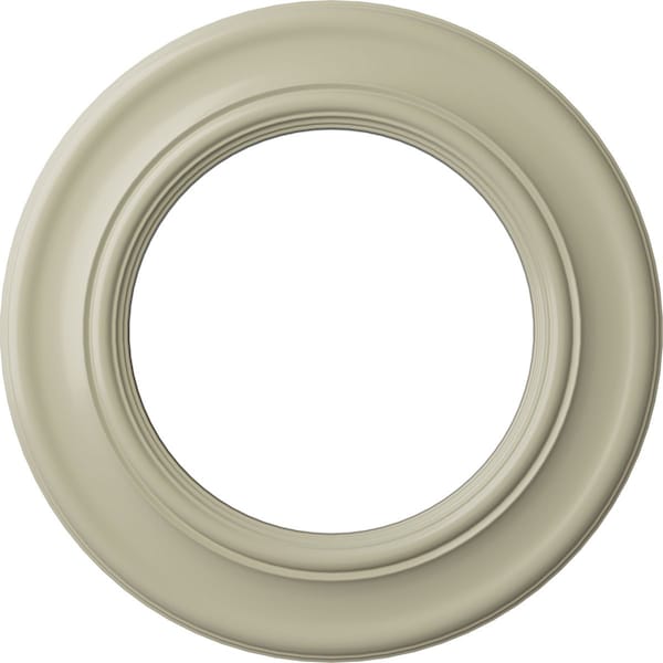 Ekena Millwork Holmdel Ceiling Medallion (Fits Canopies up to 12 7/8"), 20 7/8"OD x 12 7/8"ID x 1"P, Clear Yellow CM20HOCYF - main